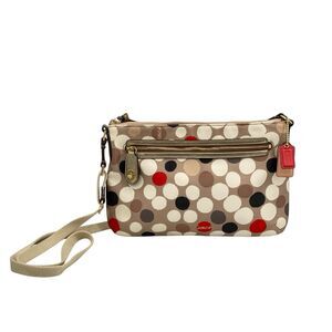 Coach Poppy Watercolor Dot East/West Swingpack Shoulder‎ Bag